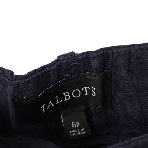 Talbots 100% Linen Wide Leg Crop Pants in Size 6P - Picture 11 of 11